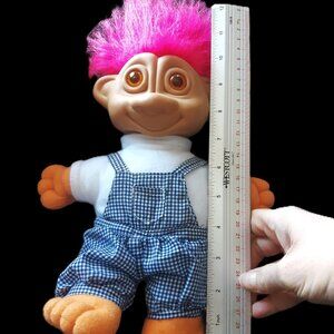 RARE! Works! Vintage 1992 / 1984 Soma Troll Doll with Light Up Eyes - See video